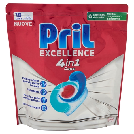 PRIL Excellence 4in1 Caps 18pz (325,8g)